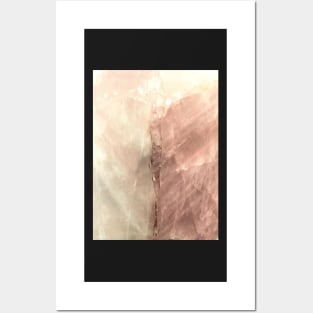 ROSE QUARTZ ROCK CRYSTAL MARBLE MODERN GRAPHIC ART POSTER Posters and Art